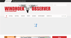 Desktop Screenshot of observer.com.na