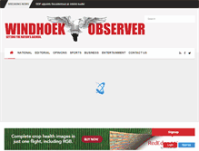 Tablet Screenshot of observer.com.na